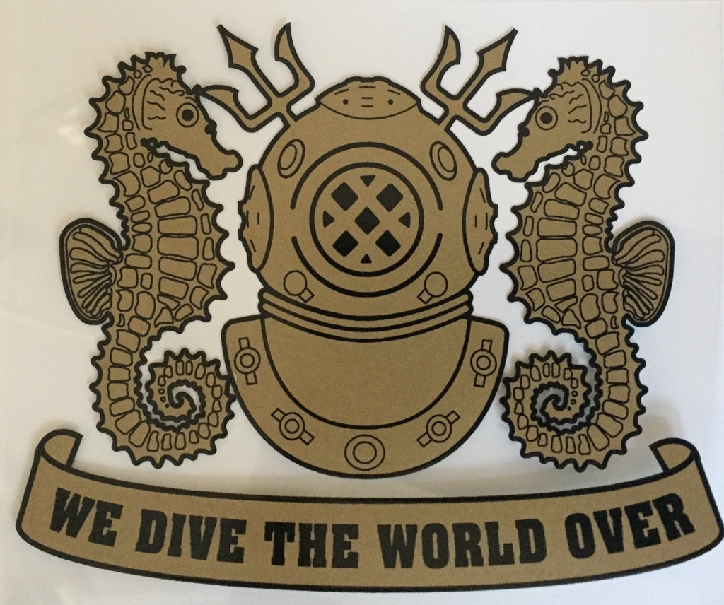 We Dive The World Over Sticker